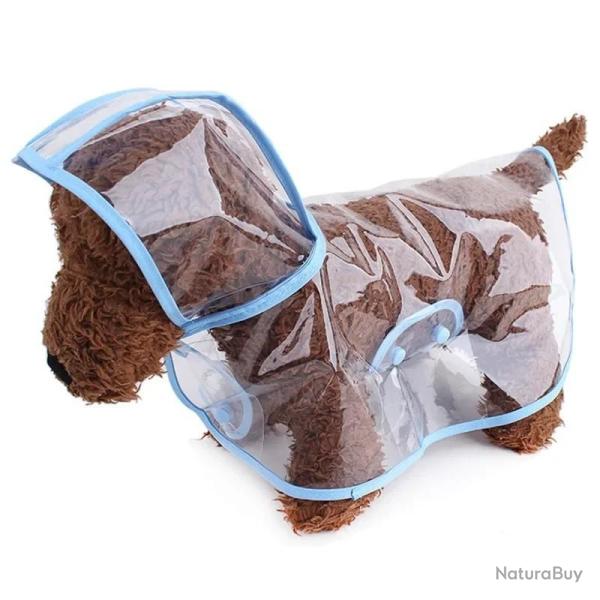 Xs-8XL � la mode chien v�tements imperm�able imperm�able Transparent v�tements de pluie couleur bord