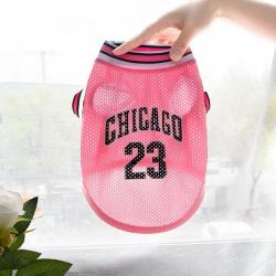 Maillot de basket-ball en maille respirante pour chien, v&ecirc;tements XS-5XL pour petits, moyens et gran