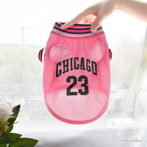Maillot de basket-ball en maille respirante pour chien, v�tements XS-5XL pour petits, moyens et gran