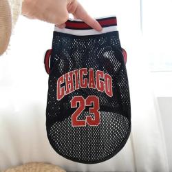 Maillot de basket-ball en maille respirante pour chien, v&ecirc;tements XS-5XL pour petits, moyens et gran