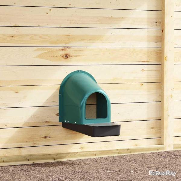 Nichoirs � poules 4 pi�ces Fixation murale Plastique vert fonc�
