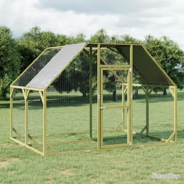 Poulailler 268x200x190 cm Bois de pin massif impr�gn�