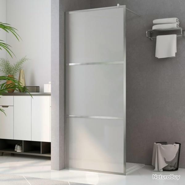 Paroi de douche � l'italienne � verre ESG d�poli 90x195 cm