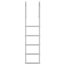 &Eacute;chelle de quai Argent 45 x 11,5 x 190 cm Aluminium