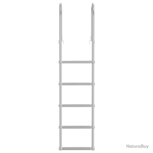 �chelle de quai Argent 45 x 11,5 x 190 cm Aluminium