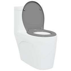 Si&egrave;ge de toilette Gris 47 x 37 x 4 cm Duroplast