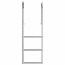 &Eacute;chelle de quai Argent 45 x 11,5 x 134 cm Aluminium