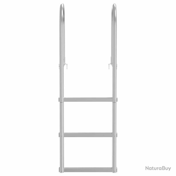 �chelle de quai Argent 45 x 11,5 x 134 cm Aluminium