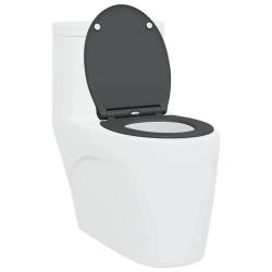 Si&egrave;ge de toilette Anthracite 47 x 37,5 x 3,8 cm Duroplast