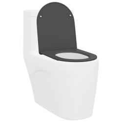 Si&egrave;ge de toilette Anthracite 47 x 36 x 3,4 cm Duroplast