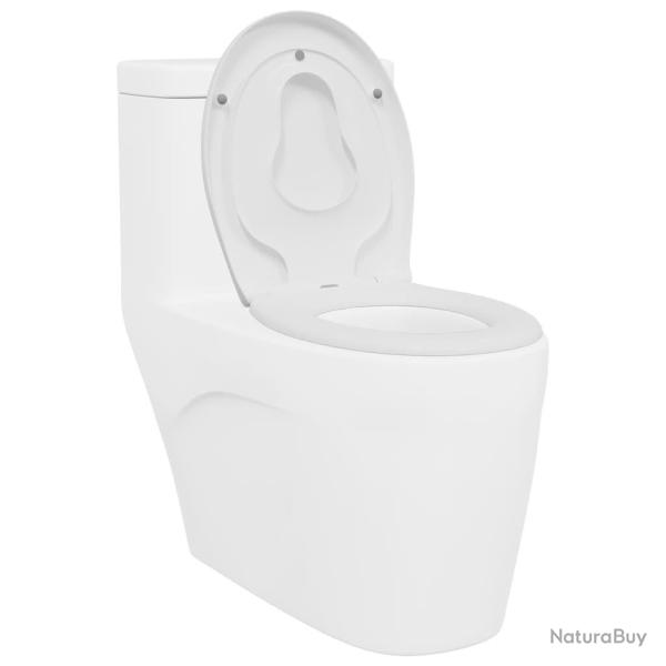 Si�ge de toilette pour famille avec si�ge enfant D�montage rapide en Duroplast