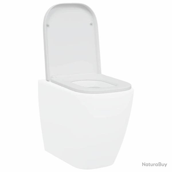 Si�ge de toilette � fixation rapide avec fermeture douce en Duroplast blanc