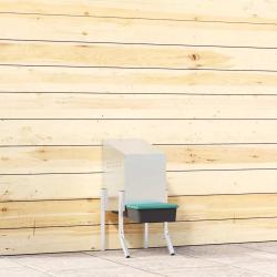 Nichoir &agrave; poules1 compartiment avec pieds en acier galvanis&eacute;