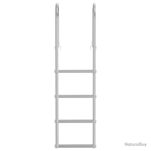 �chelle de quai Argent 45 x 11,5 x 162 cm Aluminium