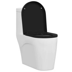 Si&egrave;ge de toilette Noir 48 x 36,5 x 4,5 cm Polypropyl&egrave;ne