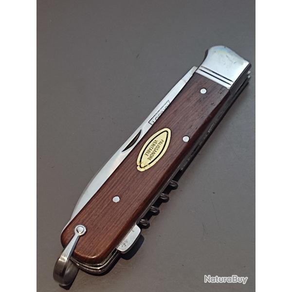 COUTEAU 3 pi�ces FLORINOX, THIERS, manche PALISSANDRE, fermeture � pompe.