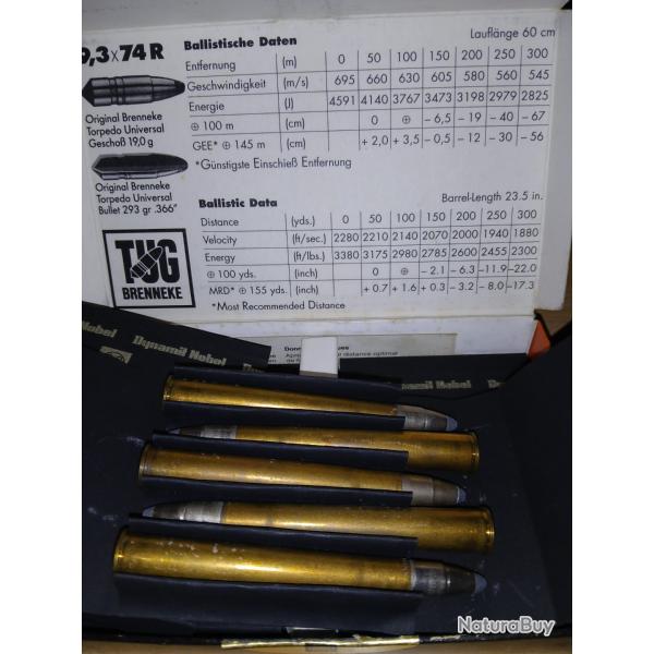 9.3 x 74 R RWS TUG 19 gr