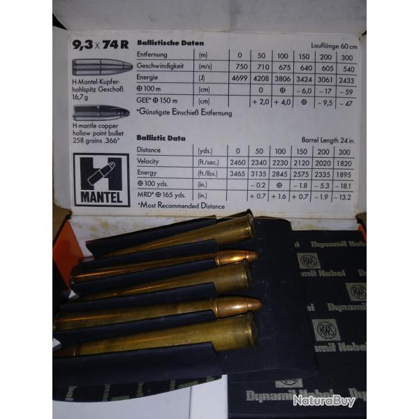 9.3 x 74 R RWS H MANTEL