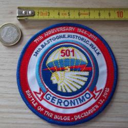 &eacute;cusson bataille des Ardennes Bastogne 71 &eacute;me 501&egrave;me G&eacute;ronimo
