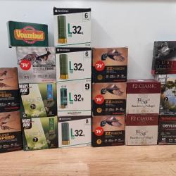 Important lot de munition calibre 12