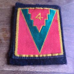 &eacute;cusson de vareuse 4eme division d 'infanterie