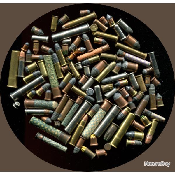 Une centaine de cartouches � percussion annulaires pour collection  - 1 � sans prix de r�serve