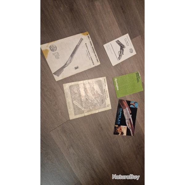 Lot de 5 prospectus livret chapuis rewington B12....