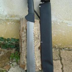 Couteau Machette Kilimanjaro 21-Inch Lame Acier 3Cr13 Serrated sur le Haut Manche ABS Etui Nylon01