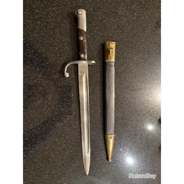 baionnette mauser bresil 1908 par Weyersberg Kirschbaum CIE Solingen WWI
