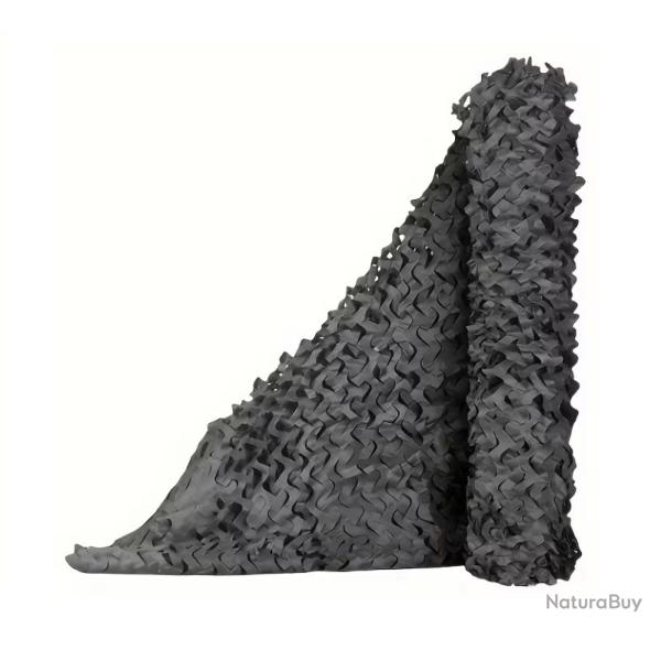 Filet de camouflage Noir 2m x 2m - Livraison gratuite