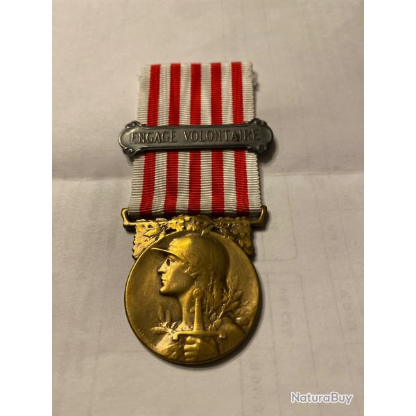 M�daille 14/18 agrafe engag� volontaire