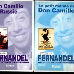 don camillo en russie , le petit monde de don camillo et le retour de , 4 vhs atlas fernandel