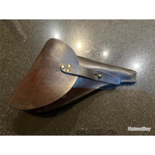 etui 1892 14/18 WW1 en cuir fauve tes bon etat