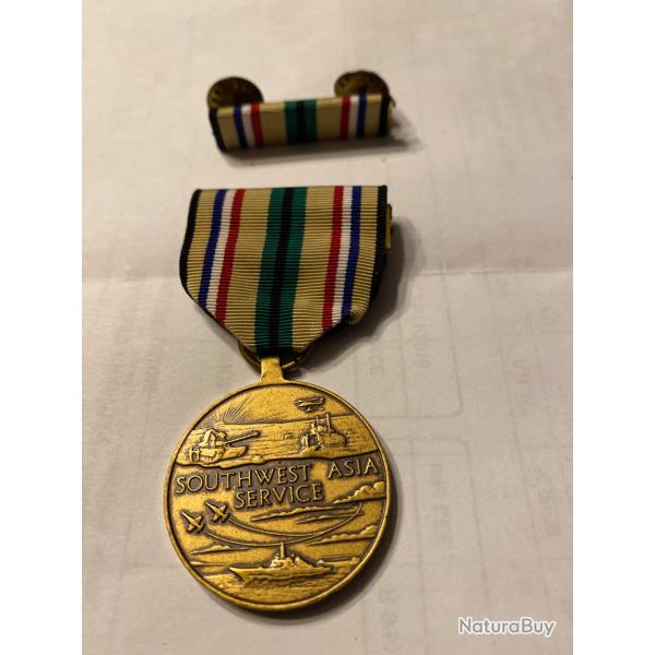M�daille US service Asie du sud-est avec son rappel
