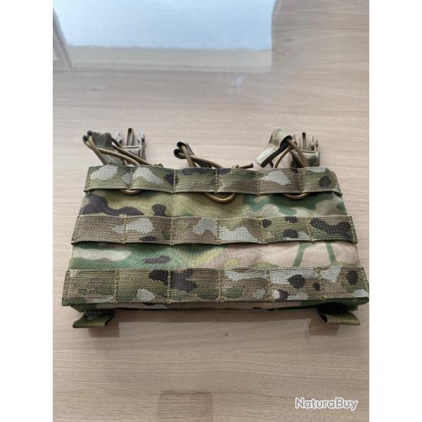 RPC Removable Triple MOLLE Open Pouch Panel - Multicam