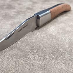 Couteau de poche, manche en bois de platane