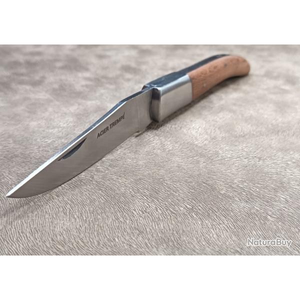 Couteau de poche, manche en bois de platane