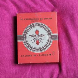 boite de cartouches calibre 16/65