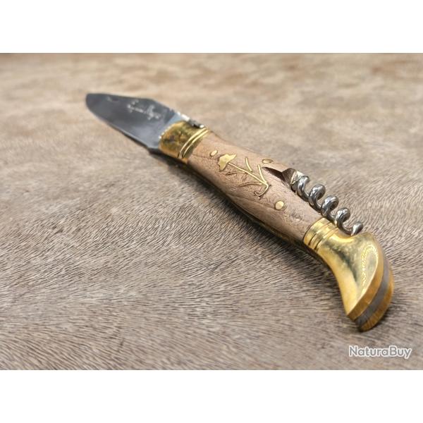 Couteau de poche laguiole bougna, manche en bois de palissandre