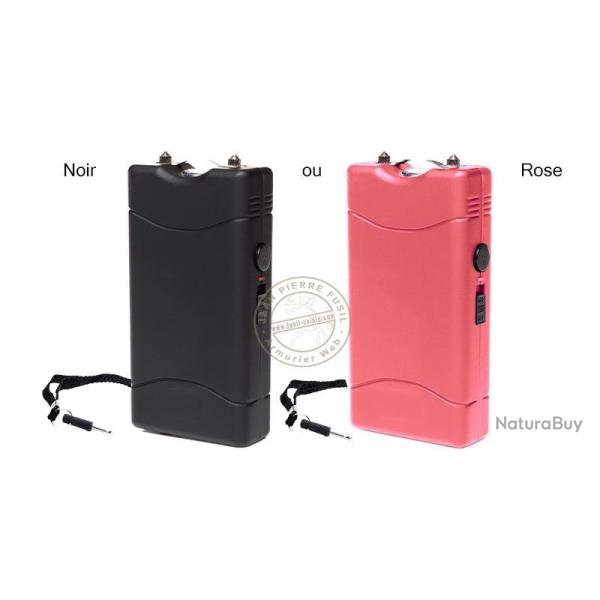 Praga Technology - Shocker �lectrique KARO 5 000 000 V + led + dragonne de s�curit� Noir