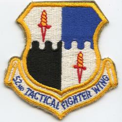 Ecusson du 52th TACTICAL FIGHTER WING (1990)