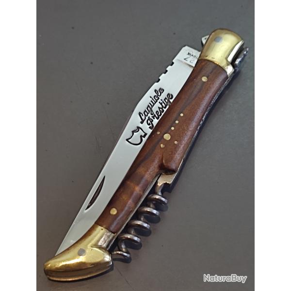 COUTEAU LAGUIOLE PRESTIGE 2 pi�ces, SABOT, THIERS, manche BOIS DE VIOLETTE, guilloch�.