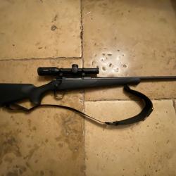 Carabine SAUER 100 XT + lunette battue HAWKE Fronti&egrave;re 1-6x24 circle dot