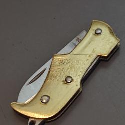 ANCIEN COUTEAU, THIERS manche laiton.