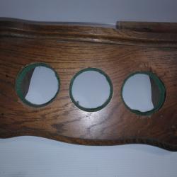 Ratelier en ch&ecirc;ne pour 3 armes