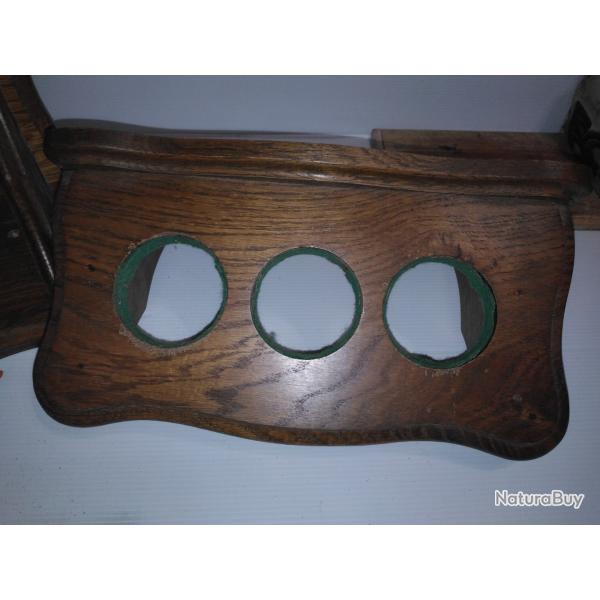 Ratelier en ch�ne pour 3 armes