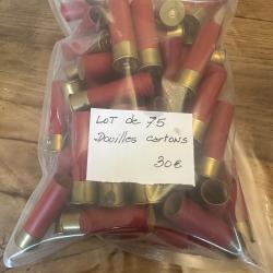 Lot de 75 douilles carton