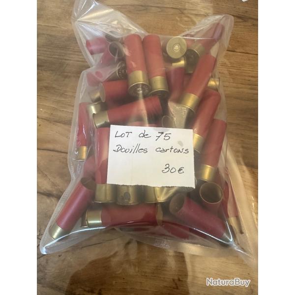 Lot de 75 douilles carton