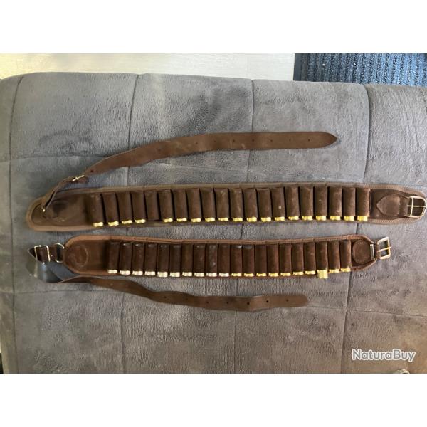 Cartouchi�re cuir calibre 12