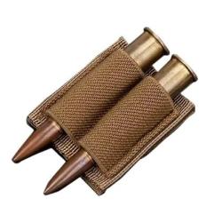 Cartouchiere 2 munitions Beige - Velcro - Livraison gratuite